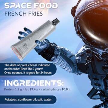 French Fries Russian Cosmonaut Space Food Emergency Food Supply - Astronaut food 115 Gr (4.05 Oz)