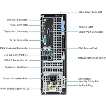 Dell OptiPlex 7050 SFF Desktop & 24" Monitor Bundle