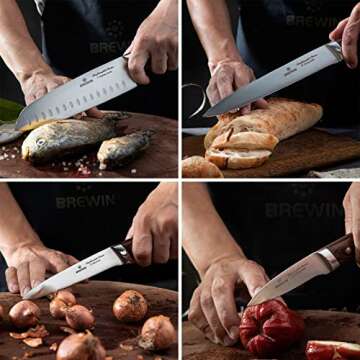 Brewin CHEFILOSOPHI Japanese Chef Knife Set 5 PCS