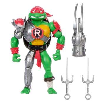 Masters of the Universe Origins Turtles of Grayskull Raphael Reptile Wars Posable Action Figure, Teenage Mutant Ninja & Motu Crossover Hero Raph Toy