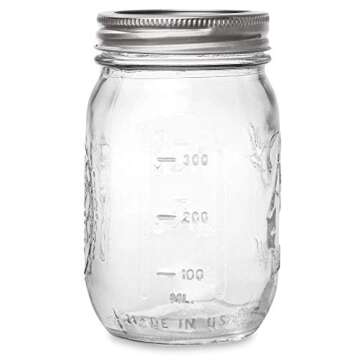 Ball Mason Jars 16-Ounce Regular Mouth - 12-Pack