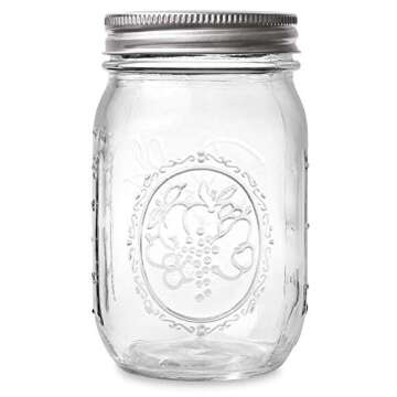 Ball Mason Jars 16-Ounce Regular Mouth - 12-Pack