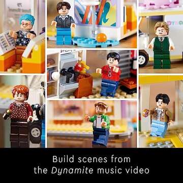 LEGO Ideas BTS Dynamite 21339 Model Kit for Adults, Gift Idea for BTS Fun with 7 Minifigures of The Famous K-pop Band, Features RM, Jin, SUGA, j-Hope, Jimin, V and Jung Kook