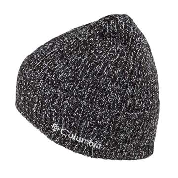 Columbia Men's Watch Cap, Black and White Marled, One Size