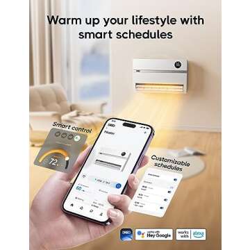 Dreo Smart Wall Heater 1500W with Remote Control