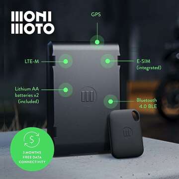 MoniMoto 7 Plus Tracker - GPS & Alarm for Bikes