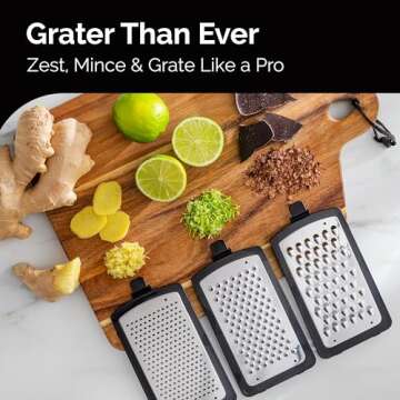 Cheese Grater with Garlic Crusher - Versatile Kitchen Tool