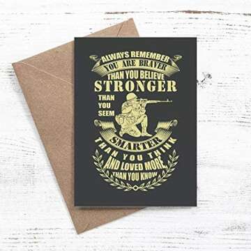 Military Motivational Card