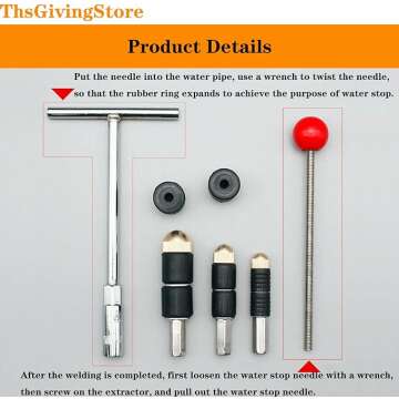 Water Stop Pin Tool for Plumbing Repairs