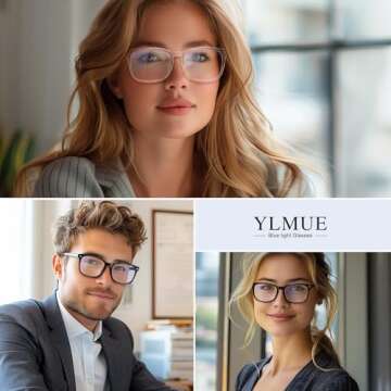 Ylmue Blue Light Blocking Glasses for Eye Strain