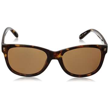 Foster Grant Sutton Polarized Sunglasses For Women, Brown Tortoise Shell Sunglasses