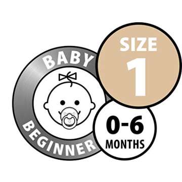 BIBS Baby Pacifier | BPA-Free Natural Rubber | Made in Denmark | Blush/Black Size 1 (Pack of 2)