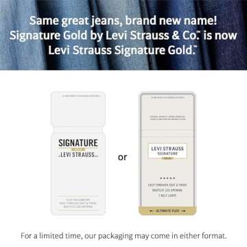 Levi Strauss Signature Gold Men's Regular Fit Flex Jeans, Medium Indigo, 38W x 32L