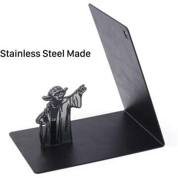 Heavy-Duty Metal Bookend for Office & Home Use