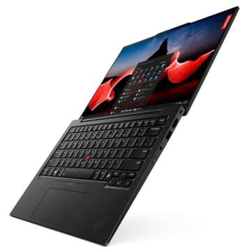 Lenovo Gen 12 ThinkPad X1 Carbon Laptop with Intel Ultra 7 165U vPro, 14" WUXGA 100% sRGB Touchscreen, 32GB 6400MHz RAM, 1TB SSD, FHD+ IR+ RGB Camera, Win 11 Pro (Renewed)