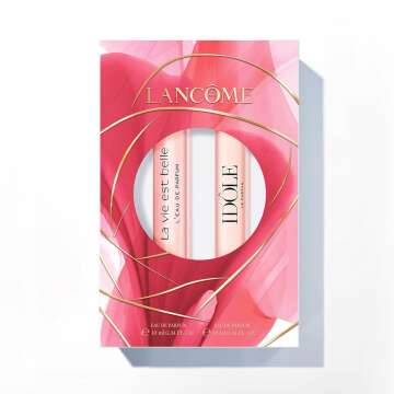 Lancôme Limited Edition Perfume Favorites Set - Travel Size La Vie Est Belle Eau de Parfum 0.34 Fl Oz & Travel Size Idole Eau de Parfum 0.34 Fl Oz