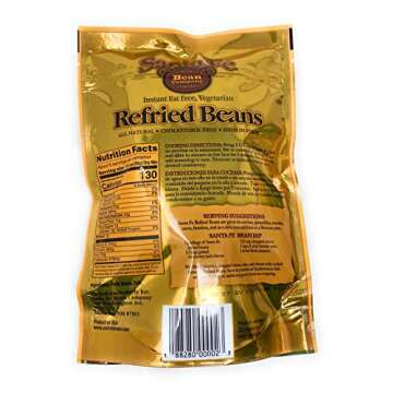 Santa Fe Food Company Santa Fe Bean Company Dehydrated Vegetarian Refried Beans 7.25oz - 1 bag - Product of USA, 7.25 Ounce (Pack of 1)