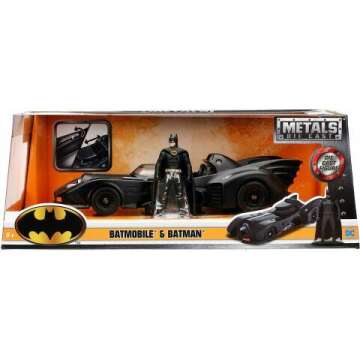 1989 Batmobile Diecast Vehicle & Batman Figure