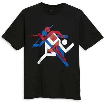 PUMA Men's Olympic Village Wear Tee - Sporty and Stylish