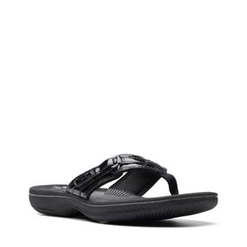 Clarks Breeze Sea Flip-Flop for Women in Black