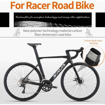 SAVADECK Carbon Disc Road Bike for Speed & Comfort