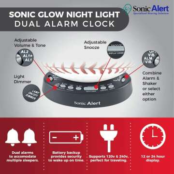 Baseball Alarm Clock