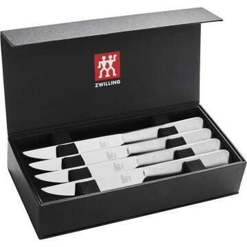 ZWILLING Steak Knife Set of 8 with Black Case