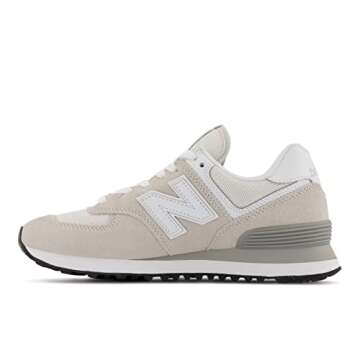 New Balance Women's 574 Core Sneaker, Nimbus Cloud/White, 7