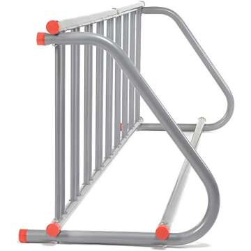 Global Industrial 111" L All-Steel Grid Rack, 9 Bikes, Powder Coated Steel