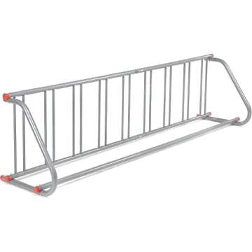 Global Industrial 111" L All-Steel Grid Rack, 9 Bikes, Powder Coated Steel