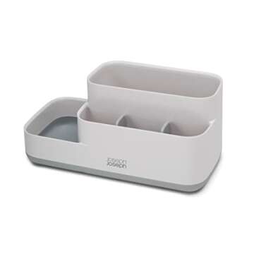 Joseph Joseph EasyStore Bathroom Storage Countertop Organizer Caddy , Gray