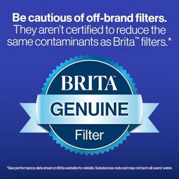 Brita Metro Elite Water Filter Pitcher, Removes 99% of Lead, Includes 1 Filter, 6-Cup Capacity, White