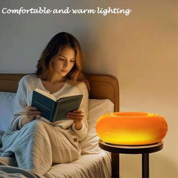 MIXL- Creative Design Donut Atmosphere Lamp, Plug- in Control Use Wall Light Or Table Lamp, Modern Orange Wall Lamp Desk Light for Corridor, Bedsided Or Warm Decoration