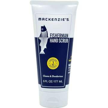 MacKenzie's Fisherman Hand Scrub - 6 Oz - Cleansing & Deodorizing Hand Cleaner - Gifts for Fisherman, Cooks & Gardeners