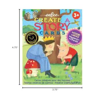 eeBoo: Mystery in The Forest Create a Story Pre-Literacy Cards, Encourage Interactive and Imaginative Play, Encourages Imagination, Creativity, and Story-Telling, for Ages 3 and up