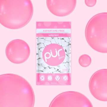 Aspartame Free Natural Bubblegum Chewing Gum