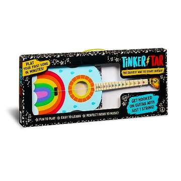 TinkerTar - Rainbow Acoustic Guitar - The Easiest Way to Start and Learn Guitar - 1 Stringed Toy Instrument for Kids Perfect Intro to Music for Young Kids Ages 3 and up - from Buffalo Games