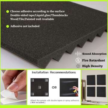 Sound Proof Acoustic Foam Panels for Studios and Offices