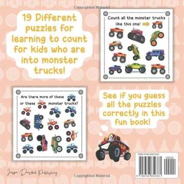 Count The Monster Trucks! I Spy Book for Kids Ages 2-5: Monster Truck Fun Picture Puzzle Book for Kids: Activity Book About Trucks Vehicles (Monster Trucks Books for Boys)