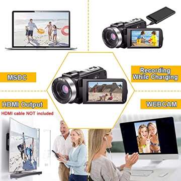 Full HD 1080P Video Camera Camcorder for Great Shots