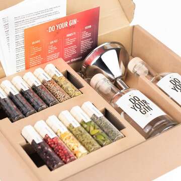 DIY Gin-Making Kit with 12 Spices for Vodka Infusions