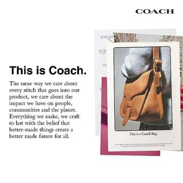 Coach The Coach Originals Mini Signature Jacquard Swinger, Cocoa Burnished Amber