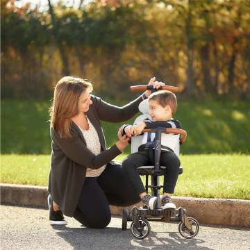 Lightweight Evolur Cruise Rider Stroller - Koala Gray