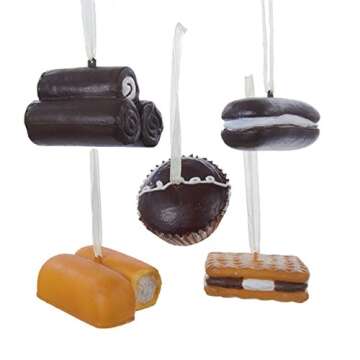 Kurt Adler Snack Cakes Twinkie Yodel Cupcake Whoopie Pie Smores Set of 5