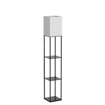 Modern SUNMORY Floor Lamp with Shelves for Your Home