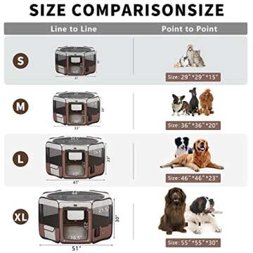 Portable Dog Playpen for Small Pets and Cats