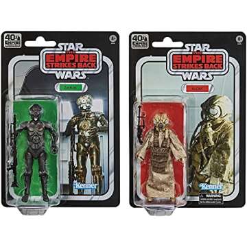 STAR WARS The Black Series 4-LOM and Zuckuss Toys 6-Inch-Scale The Empire Strikes Back Collectible Figures 2-Pack (Amazon Exclusive)