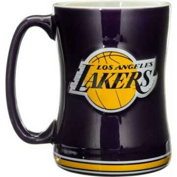 Boelter Brands NBA Los Angeles Lakers Coffee Mug - 14 oz Team Color