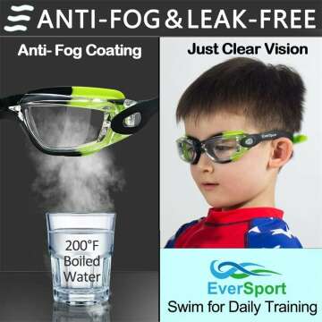 Kids Swim Goggles Set