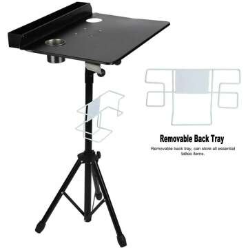 Adjustable Tattoo Workstation with Holder and Tray